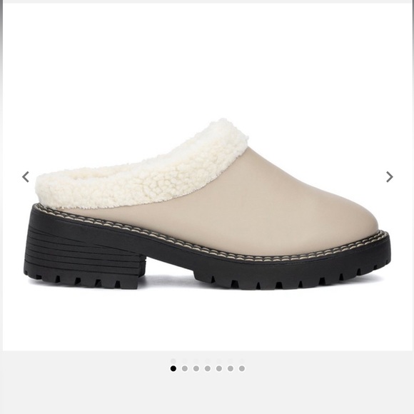 NWT / NIB! WOMEN'S OLIVIA MILLER MARLEIGH HEELED CLOGS Size 10 Taupe - Picture 5 of 7